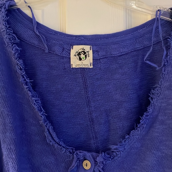 We the free/Free People short cardigan in a purpley blue size small - Picture 6 of 8